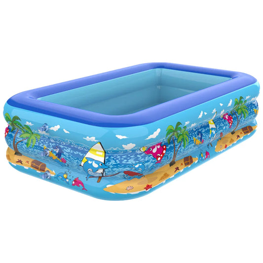 Inflatable Cartoon Baby Swimming Pool for Safe Indoor & Outdoor Play