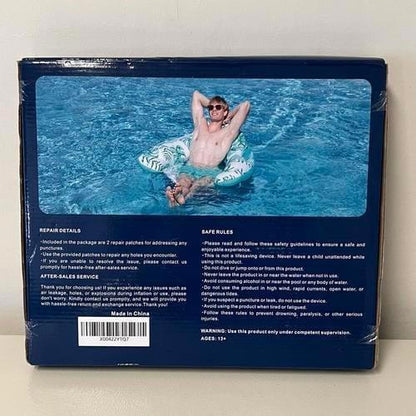 Comfortable Inflatable Pool Float with Canopy