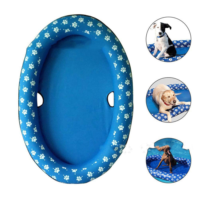 Inflatable Pool Float For Dogs Pool - Floating Bed Swimming Ring