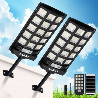60W | 90W Solar Outdoor Dusk to Dawn Lights with Remote Control