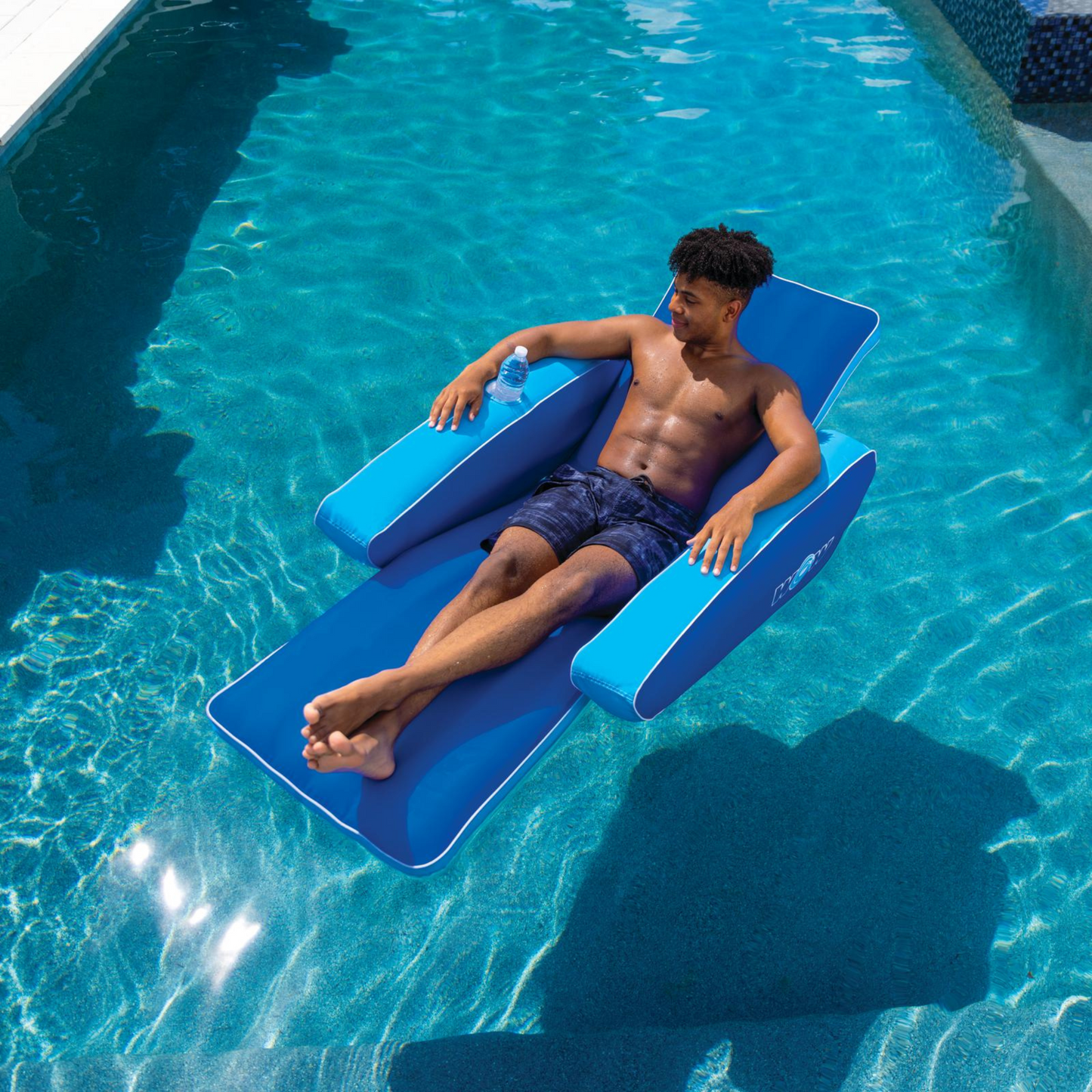 WOW Watersports Modern Lounger Pool Float with Cupholder