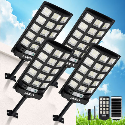 60W | 90W Solar Outdoor Dusk to Dawn Lights with Remote Control