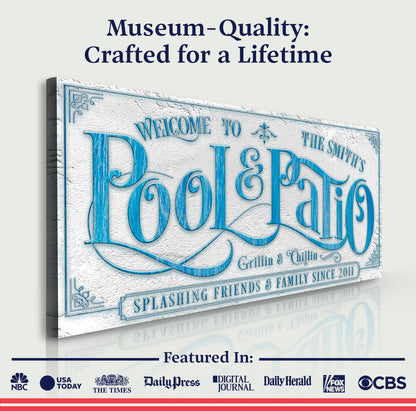 Personalized Swimming Pool Sign for Your Home