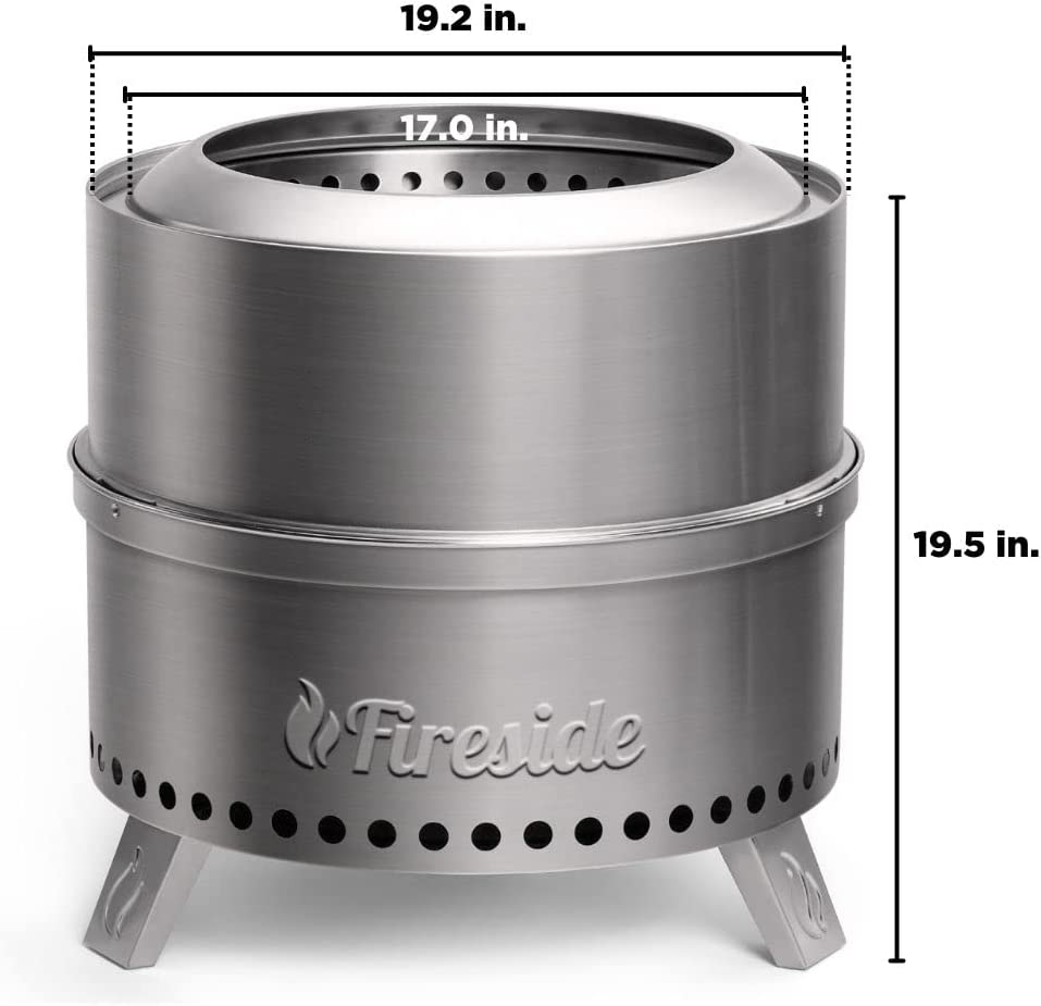 Enjoy Warmth and Firelight Without the Smoke! Smokeless Outdoor Fire Pit