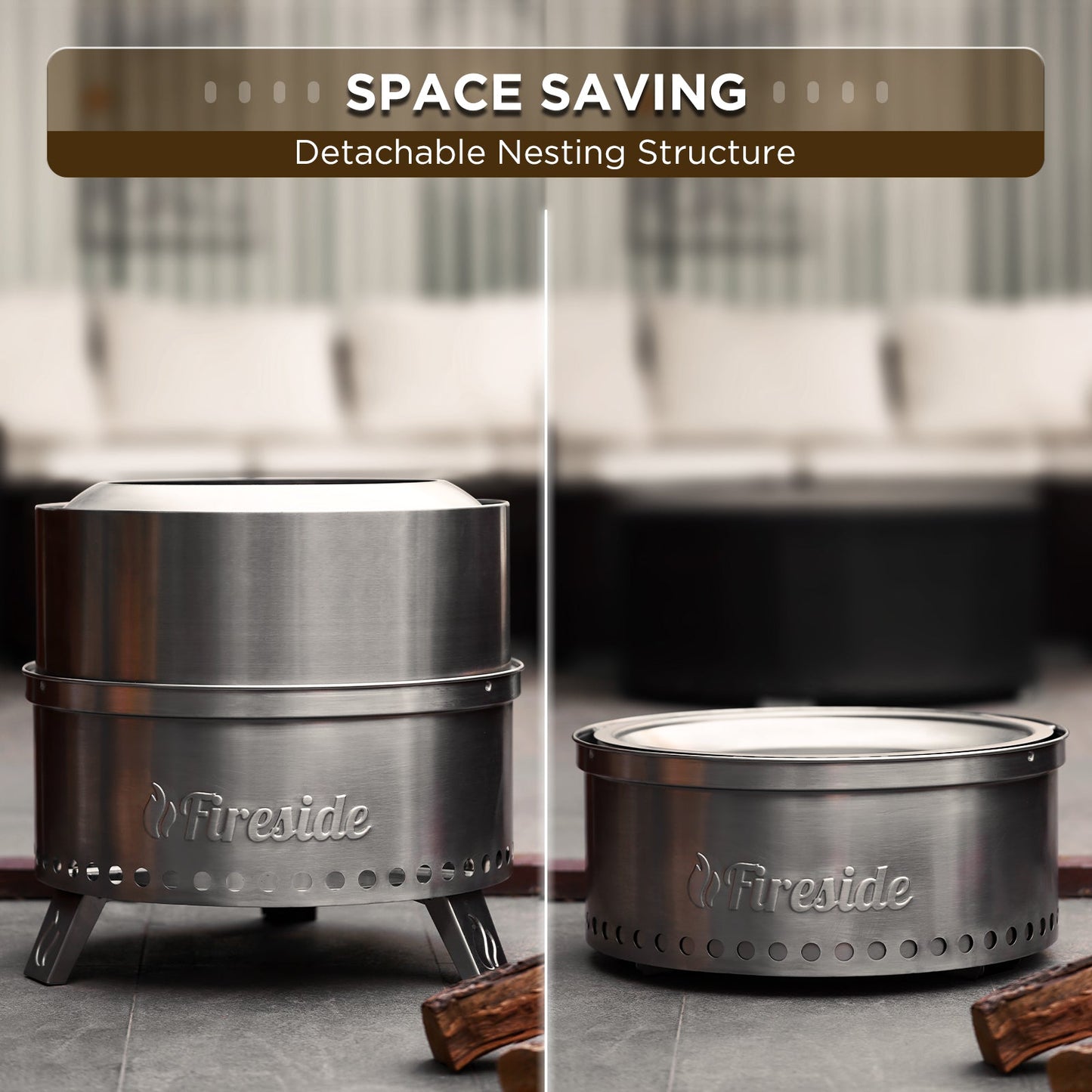 Enjoy Warmth and Firelight Without the Smoke! Smokeless Outdoor Fire Pit