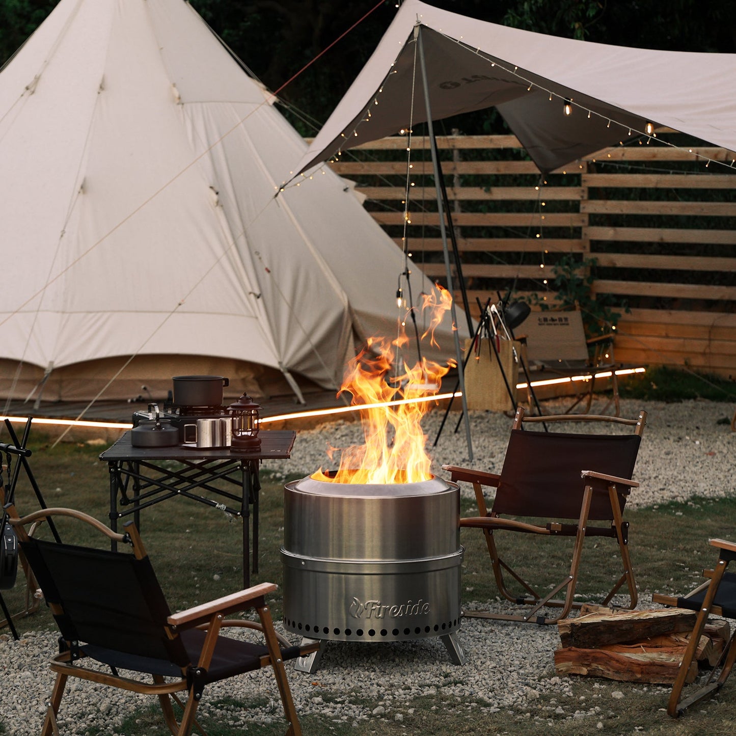 Enjoy Warmth and Firelight Without the Smoke! Smokeless Outdoor Fire Pit