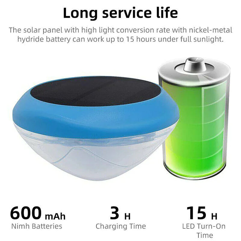Solar LED RGB Light - Swimming Pool Floating Waterproof Lamp