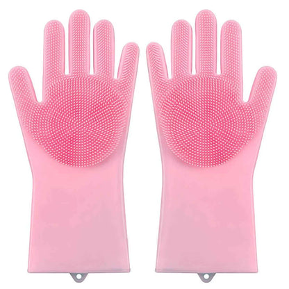 Premium Silicone Bathing Gloves for Dogs and Cats