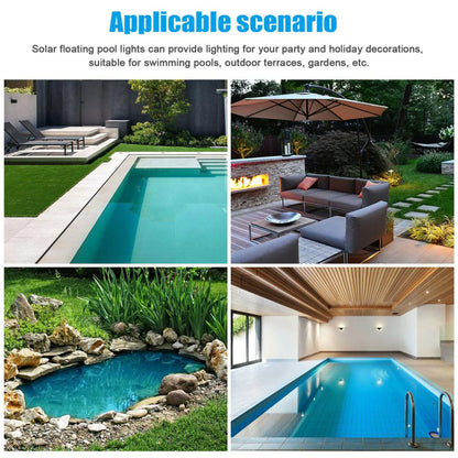 Solar LED RGB Light - Swimming Pool Floating Waterproof Lamp