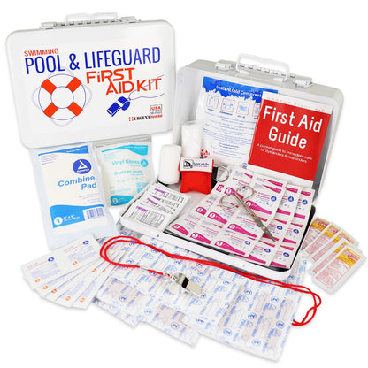Swimming Pool & Lifeguard First Aid Kit - Metal  | Jordan Pool Works