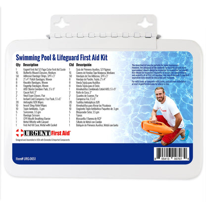 Swimming Pool & Lifeguard First Aid Kit - Metal  | Jordan Pool Works