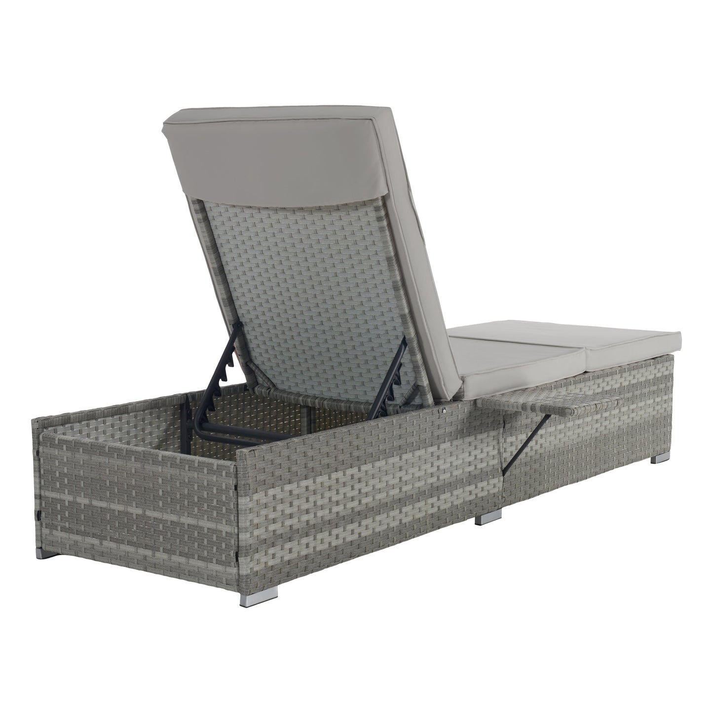 Outdoor Chaise Lounge Chair Set of 2 with Patio Pool Chairs Tanning Lounges