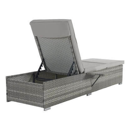 Outdoor Chaise Lounge Chair Set of 2 with Patio Pool Chairs Tanning Lounges
