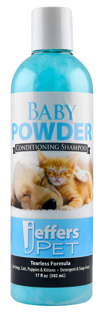 Jeffers Pet Baby Powder Tearless Conditioning Shampoo for Puppies and Kittens