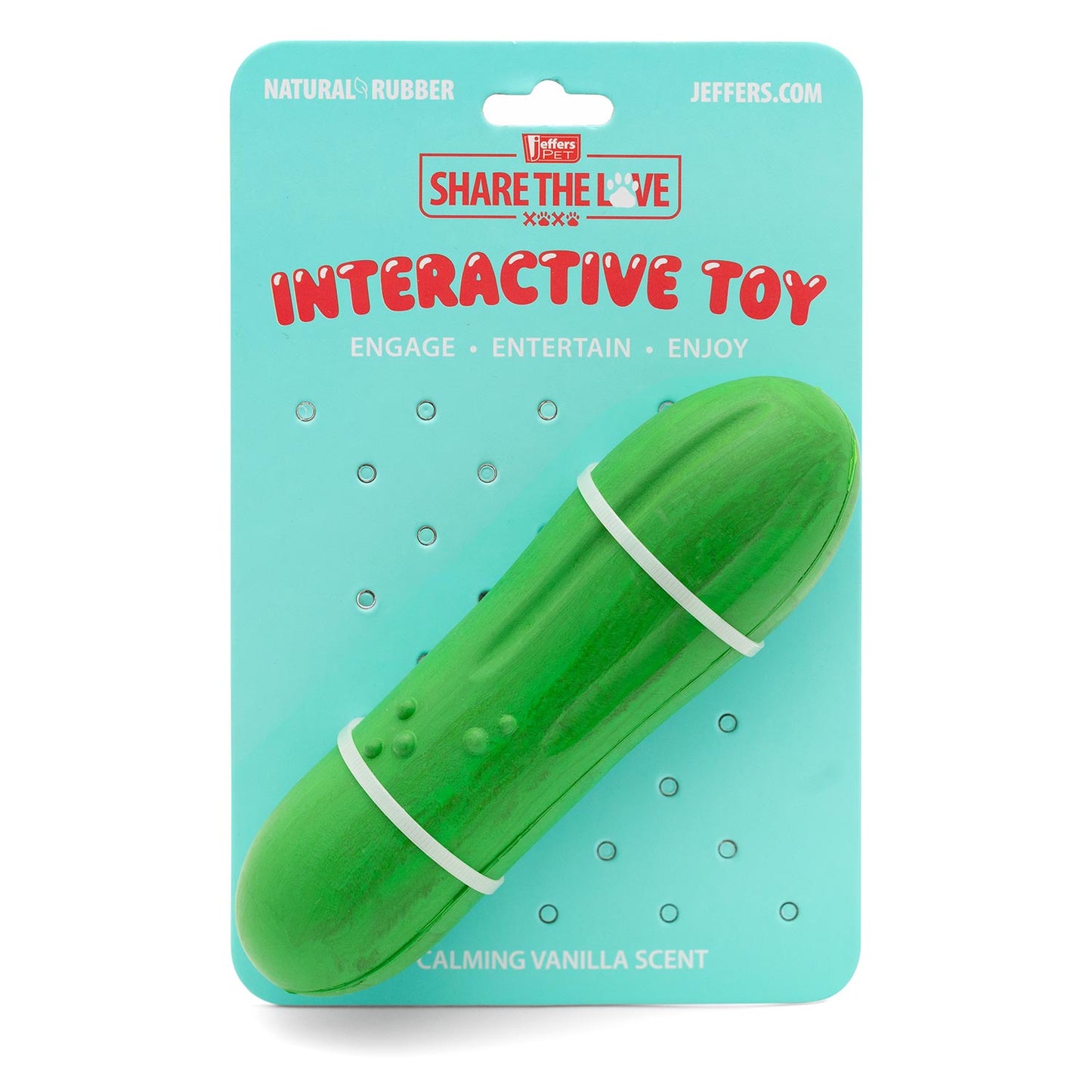 Jeffers Floating Natural Rubber Dog Chew Toy with Vanilla Scent for Dental Health and Water Play