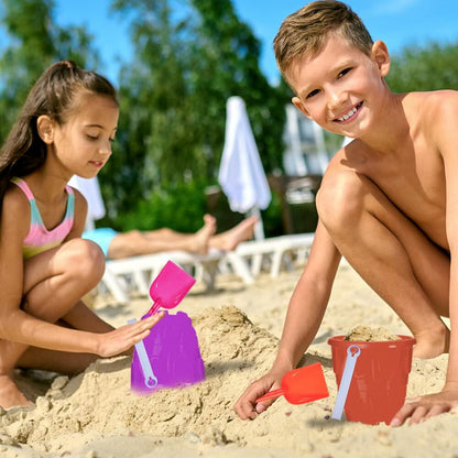 ArtCreativity 6" Sand Castle Buckets & Shovels Set 12 Pails 12 Shovels
