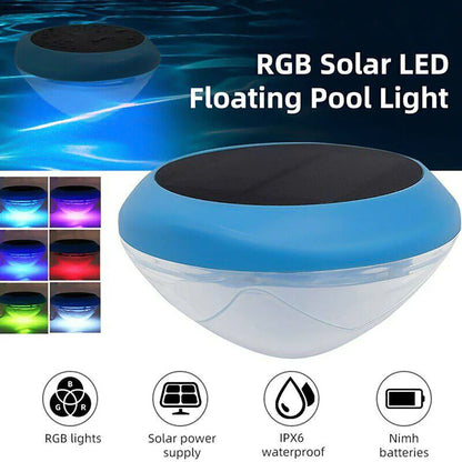 Solar LED RGB Light - Swimming Pool Floating Waterproof Lamp